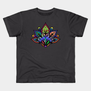 Mandala lotus flower Kids T-Shirt